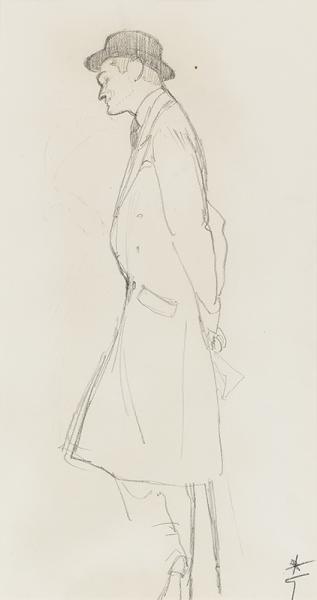 Gentleman en imperméable