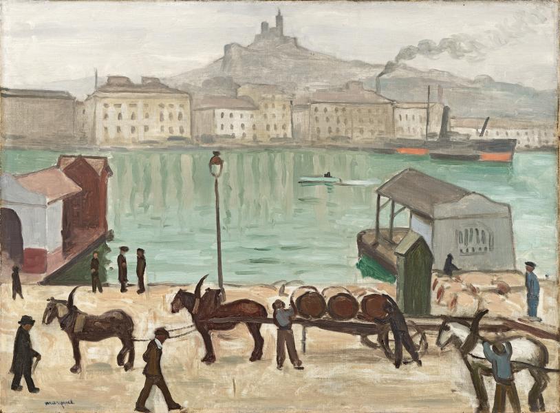 Marseille, le port, Notre-Dame-de-la-Garde, hiver 1915-1916