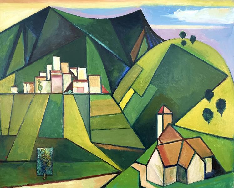 Eglise, village, mars 2002