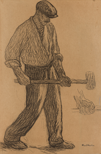 L’homme à la masse, circa 1920 Henri MARTIN